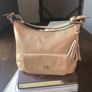 Coach Courtenay Tan Leather Hobo Bag